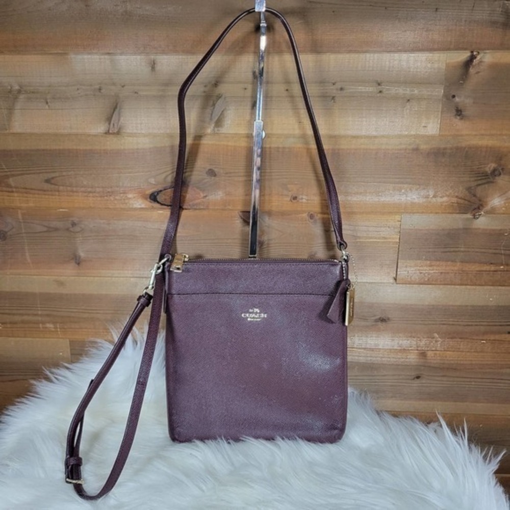 Coach Deep Red North South Swingpack Crossbody
